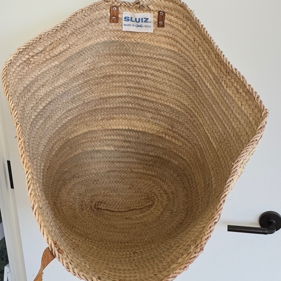 SLUIZ Ibiza Oversized Straw Beach Tote, NEW WITHOUT TAGS - Picture 7 of 8